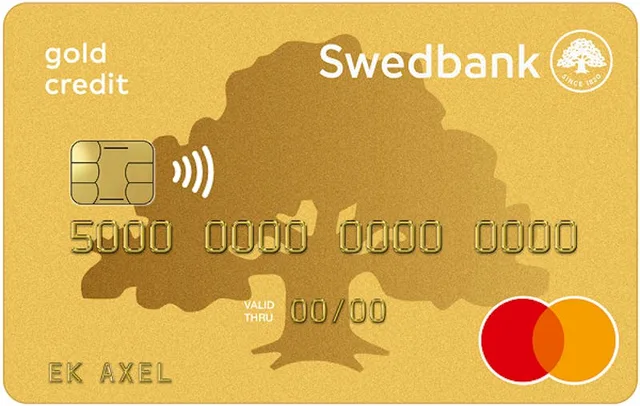 Swedbank Mastercard Guld – kreditkort